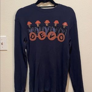 Mens DEVO novelty long sleeve tee